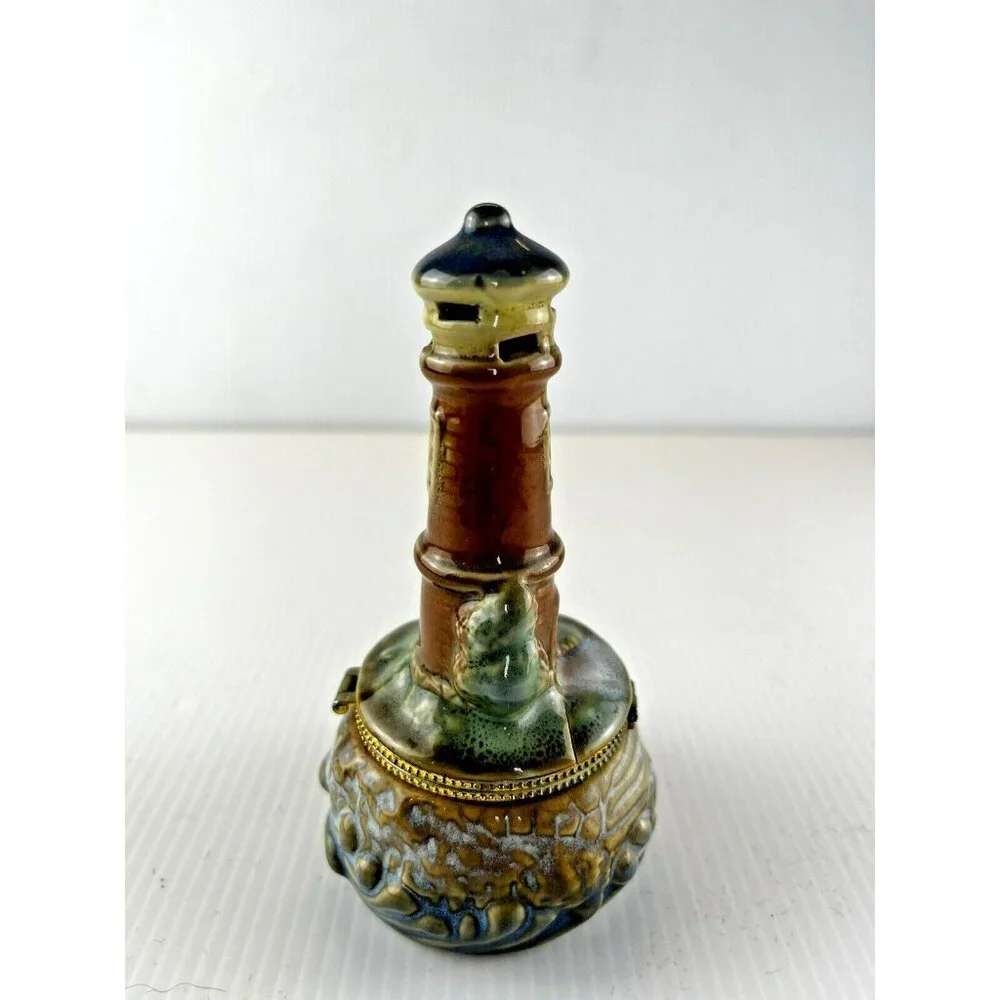 Lighthouse Trinket Pill Box Ceramic - 5 Inches Tall